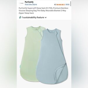 NWT 0-3 month sleep sacks. 2 pack